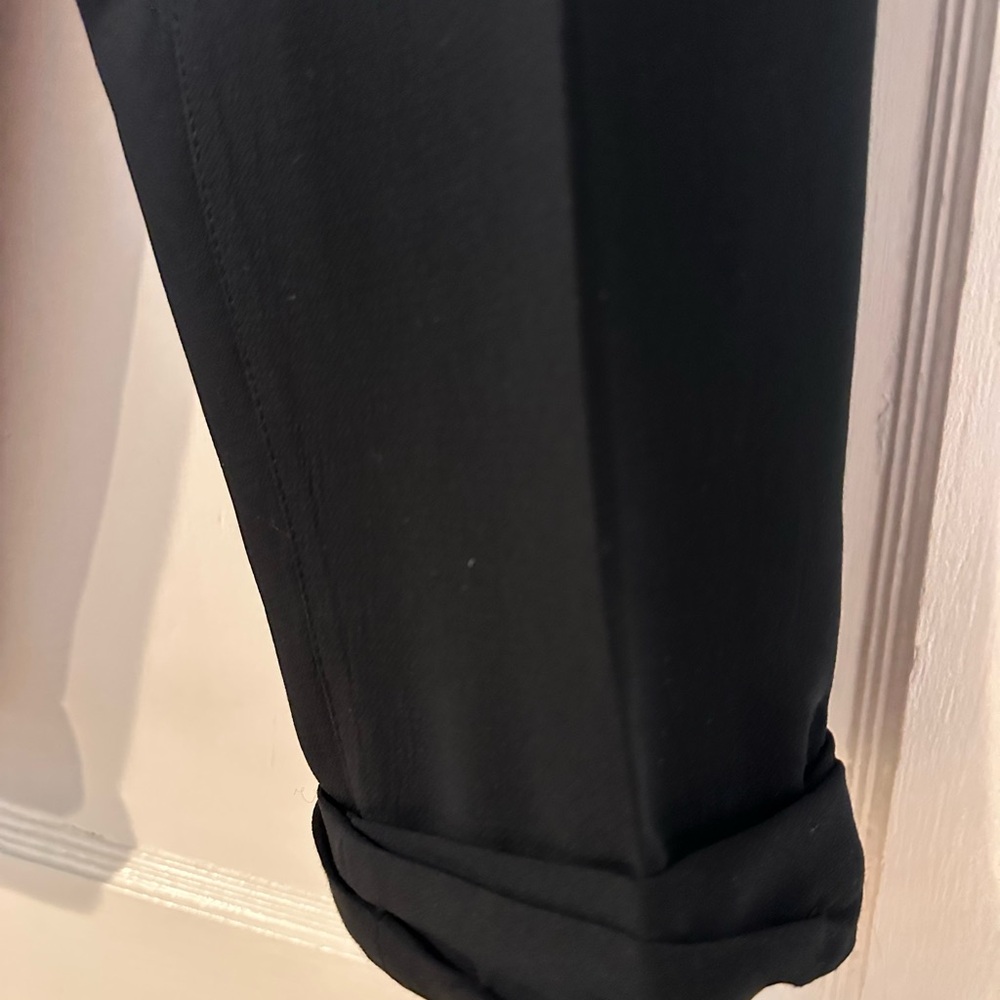 Black Rolled Cuff Pants - Wilfred